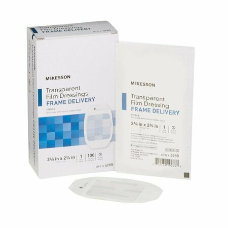 MCKESSON Octagonal Sterile Dressing, Frame-Style, 2-3/8 x 2-3/4In, Transparent, 400PK 4985